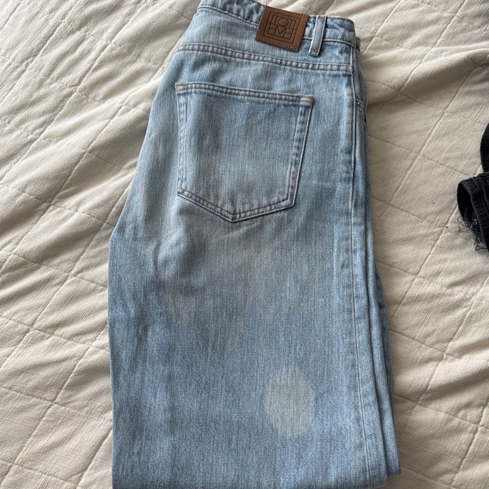 Toteme Sky Blue High Rise Jeans